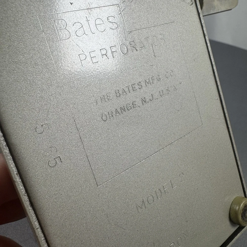 Vintage Bates Model 2 - Two Hole Punch